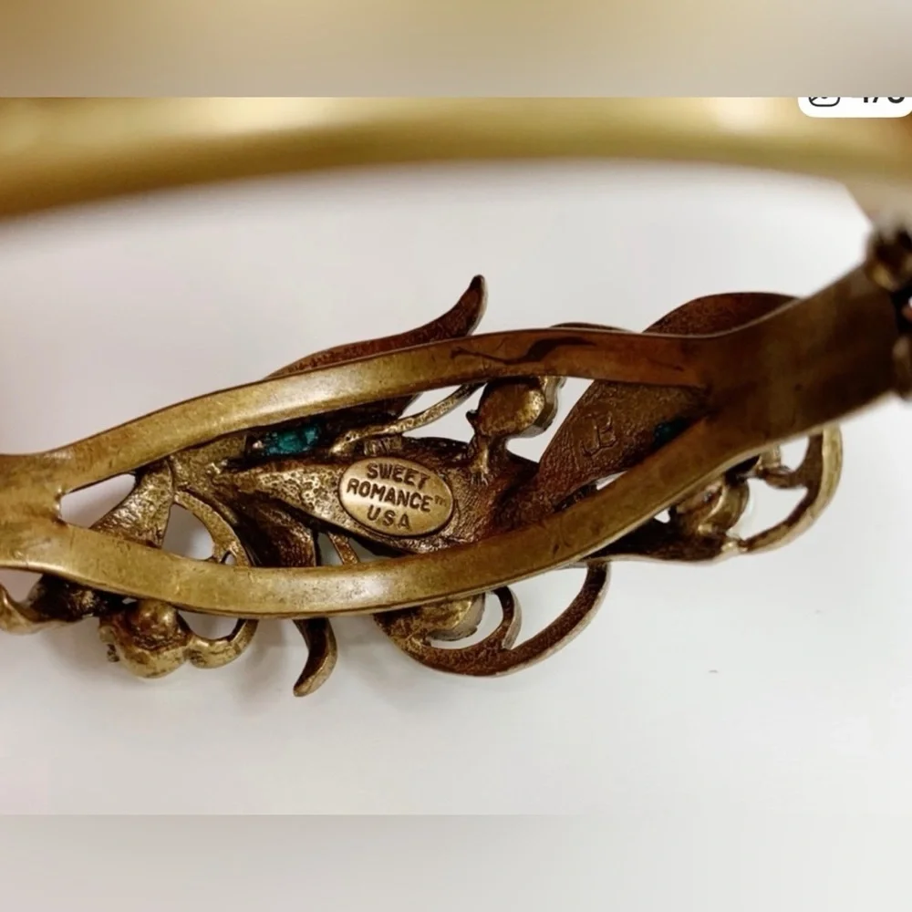 Green and Gold Sweet Romance Leaf Bracelet